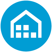 Icon mit einem Haus